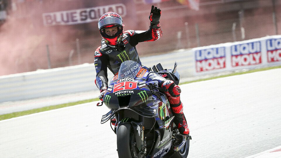 Fabio Quartararo freute sich über seine Leistung in Barcelona, Foto: LAT Images