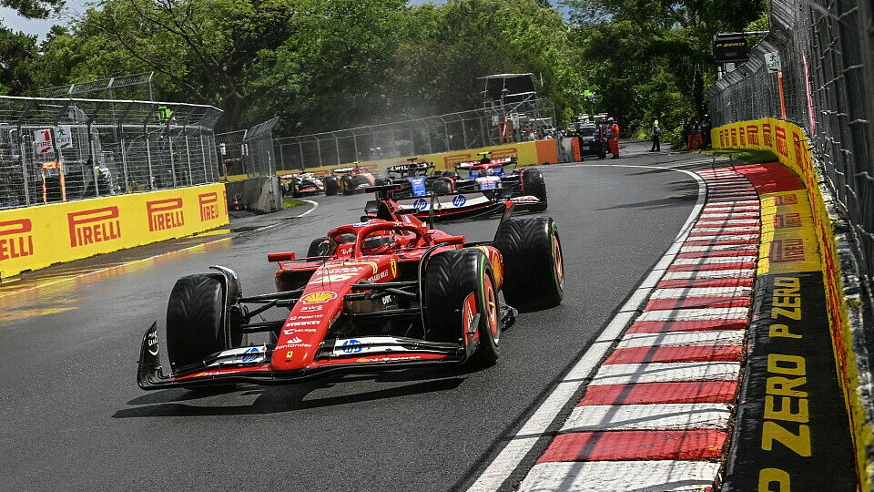 Charles Leclerc führt mit Motorproblemen beim Formel-1-Rennen in Kanada eine Mittelfeld-Gruppe an.
