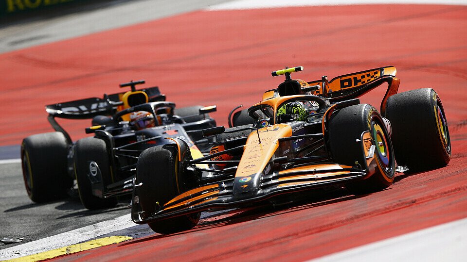 Crash zwischen Lando Norris (McLaren) und Max Verstappen (Red Bull)