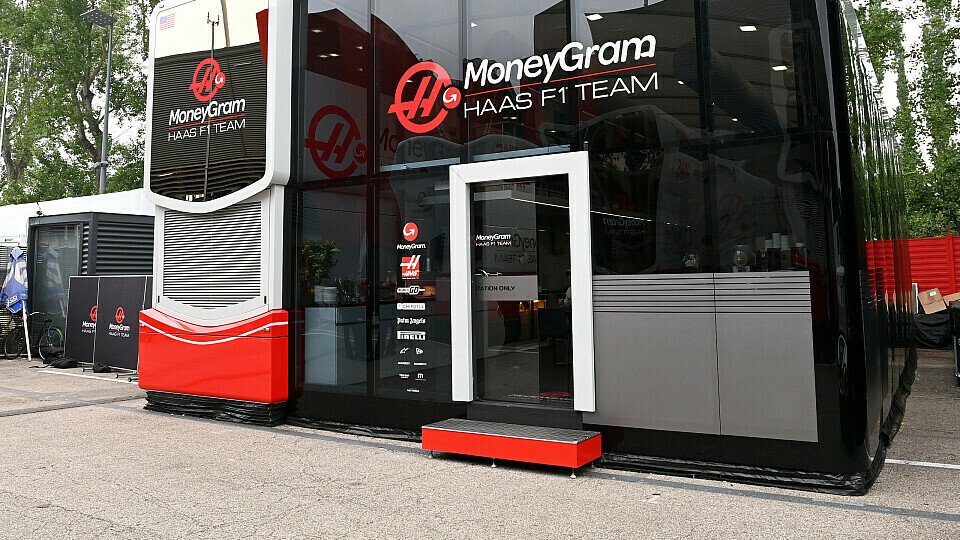 Hospitality from Haas in the Formula 1 paddock at the Emilia-Romagna GP in Imola.