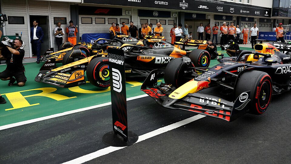 Die Autos der Top-3 im Ungarn-Qualifying - Oscar Piastri, Lando Norris und Max Verstappen