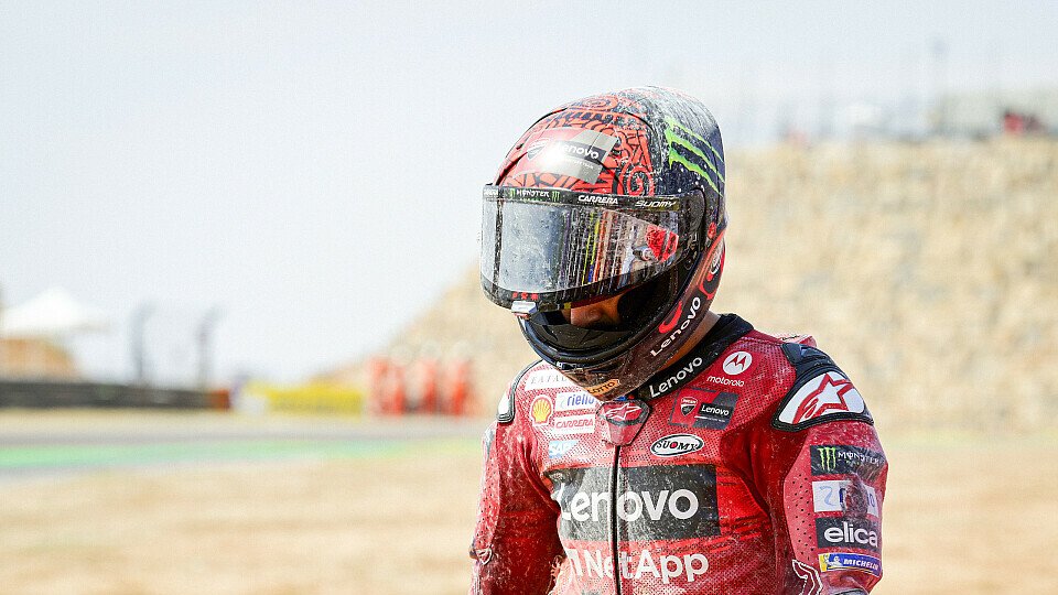 Francesco Bagnaia könnte für seinen Aragon-Crash noch bitter bezahlen, Foto: LAT Images
