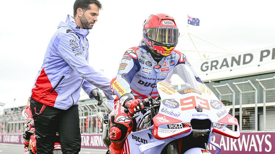 Marc Marquez in der Startaufstellung von Phillip Island Marc Marquez in der Startaufstellung von Phillip Island