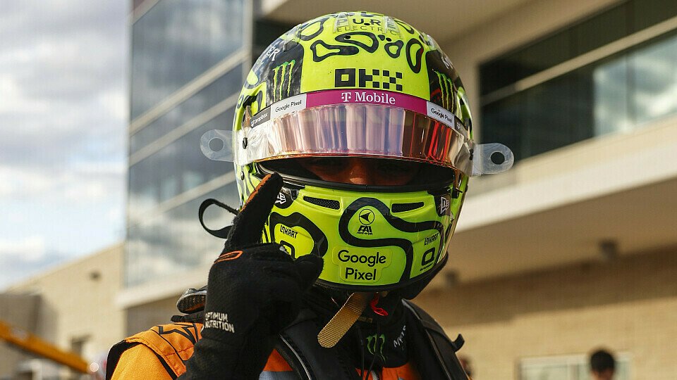 Polesetter Lando Norris (McLaren) im Parc Ferme