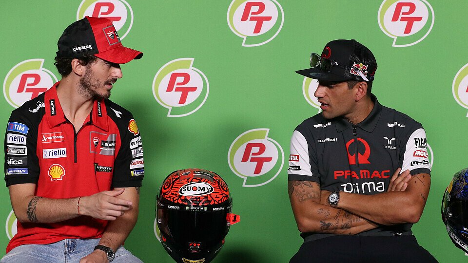 Francesco Bagnaia und Jorge Martin in der PK in Thailand