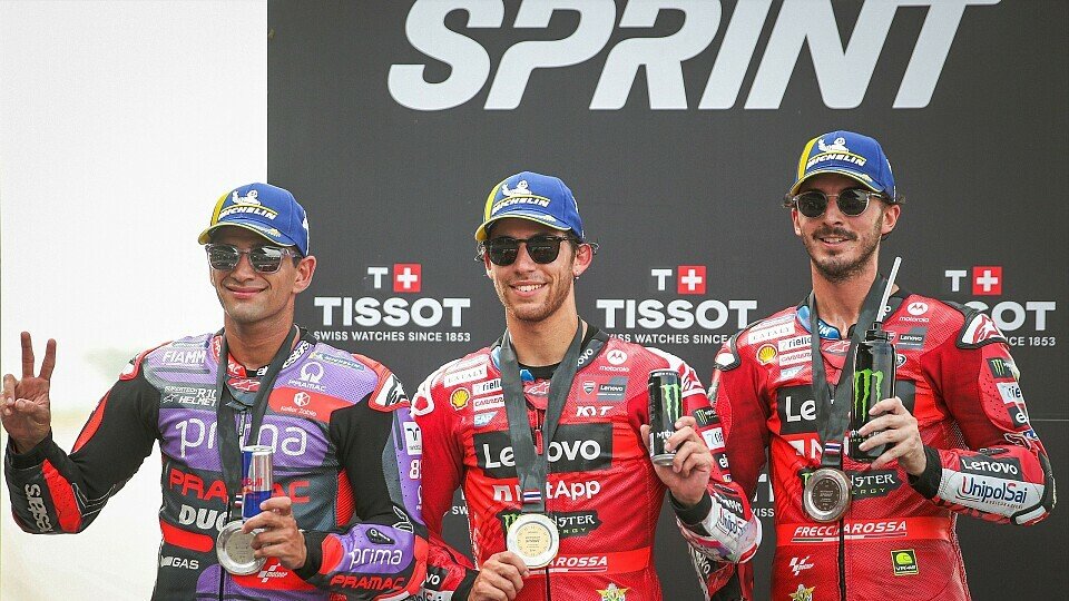 Die Top Drei des MotoGP-Sprints in Thailand, Foto: LAT Images Die Top Drei des MotoGP-Sprints in Thailand, Foto: LAT Images