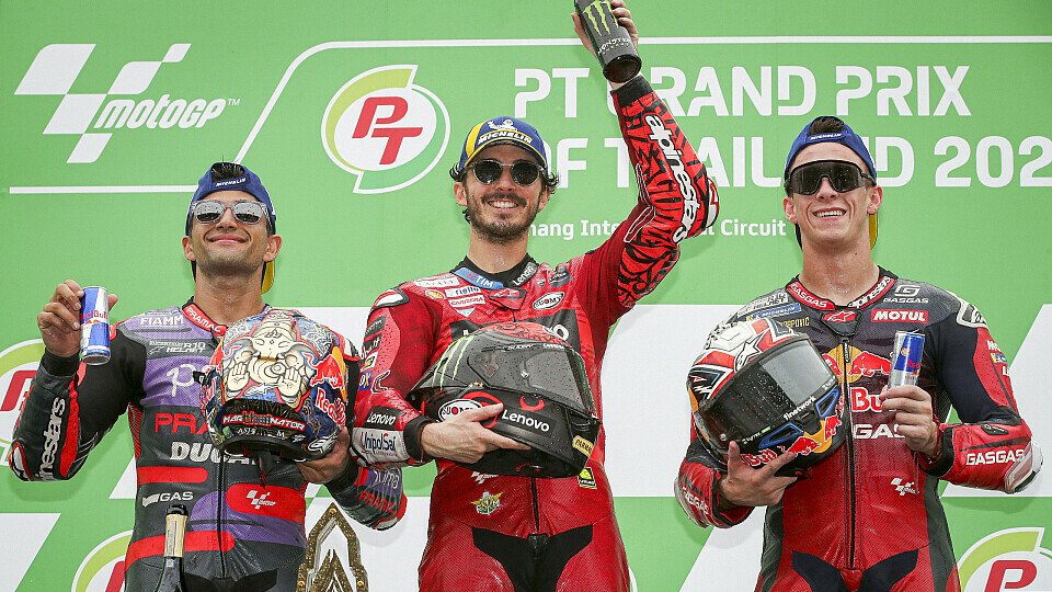 Das Podium in Thailand, Foto: LAT Images