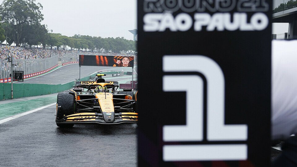 Polesetter Lando Norris (McLaren) im Parc Ferme