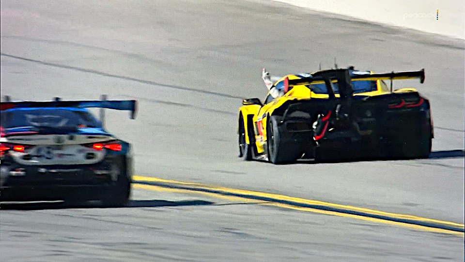 IMSA, 24h Daytona, Augusto Farfus, BMW, Tommy Milner, Corvette, Screenshot