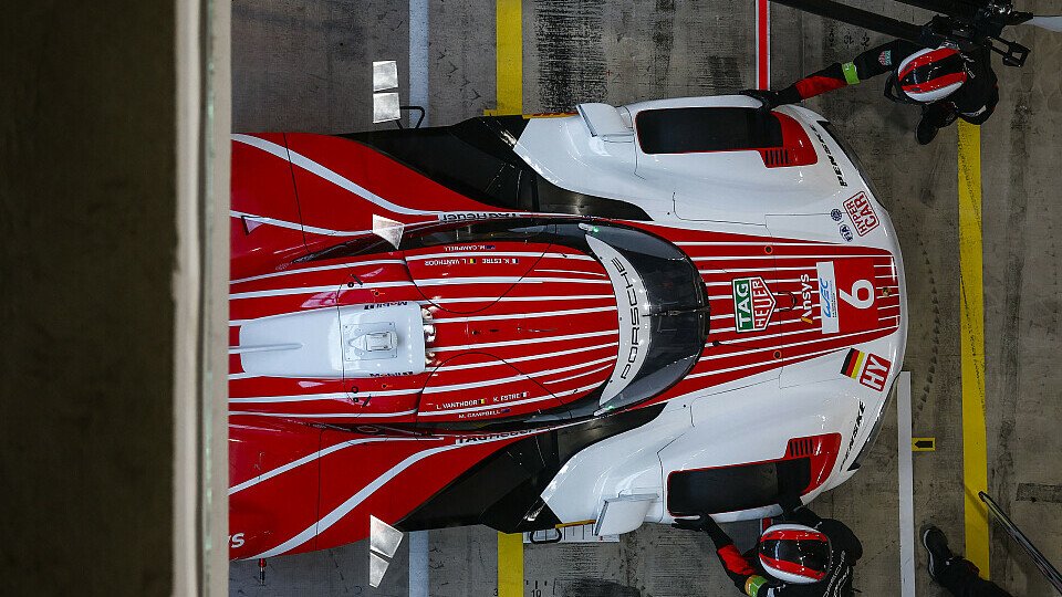 WEC, Katar, Testfahrten, Porsche, #6, Estre, Vanthoor, Box