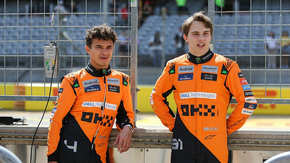 Lando Norris, Oscar Piastri, McLaren, Formel 1, Portrait, 2024 Lando Norris, Oscar Piastri, McLaren, Formel 1, Portrait, 2024