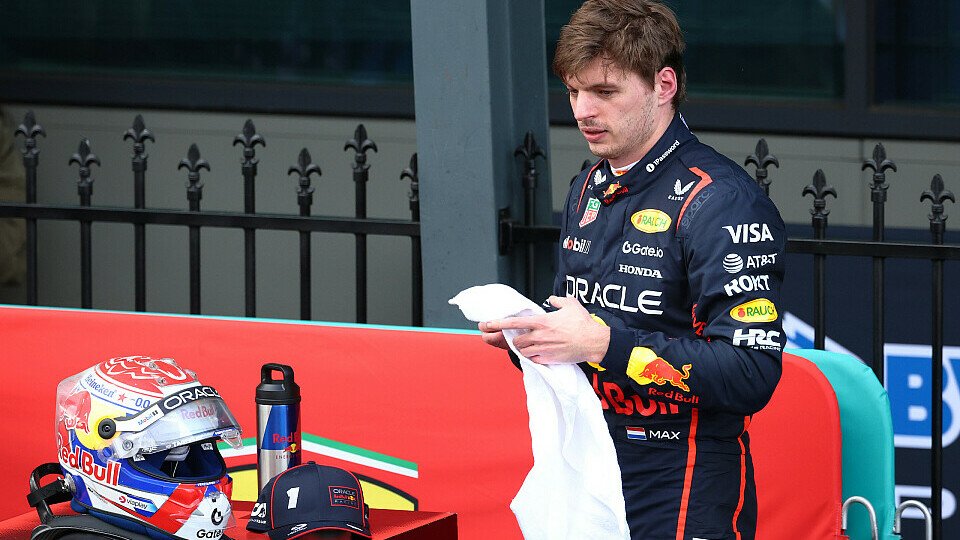 Red Bull-Fahrer Max Verstappen im Parc Ferme