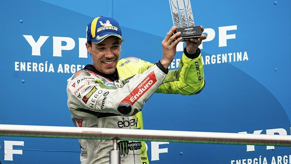 Franco Morbidelli feiert sein Podium in Argentinien