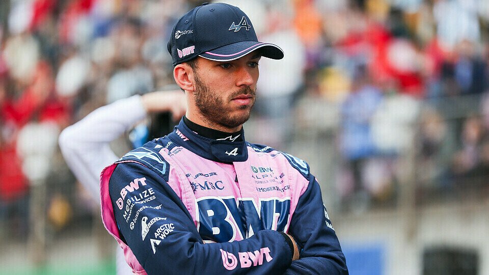 Alpine-Fahrer Pierre Gasly im Parc Ferme