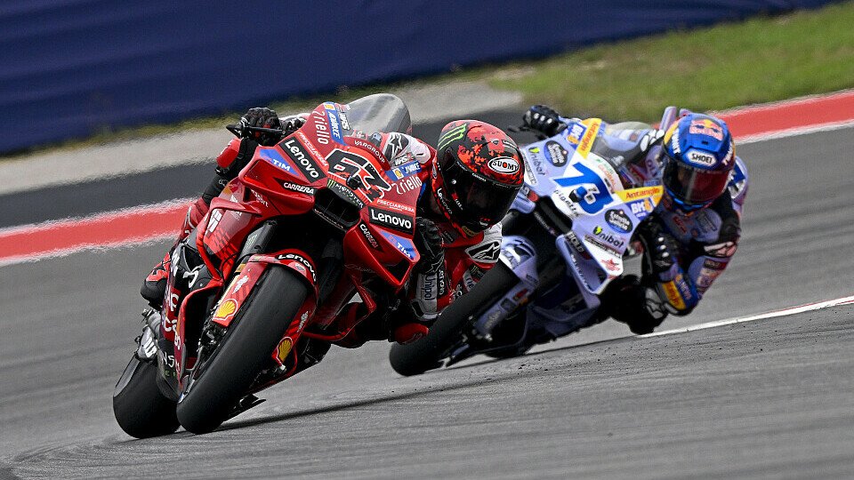 Francesco Bagnaia wünscht sich Hilfe von Alex Marquez, Foto: IMAGO / Imagn Images