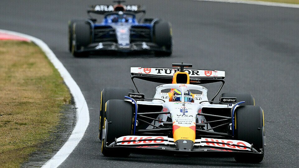 Racing Bull-Pilot Isack Hadjar vor Alexander Albon im Williams Racing Bull-Pilot Isack Hadjar vor Alexander Albon im Williams