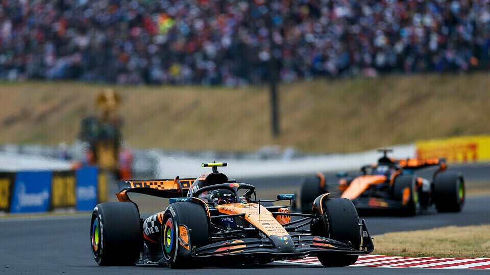 Lando Norris vor Teamkollege Oscar Piastri Lando Norris vor Teamkollege Oscar Piastri