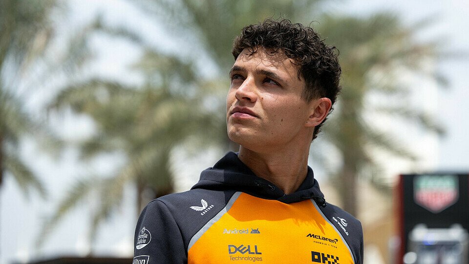 McLaren-Fahrer Lando Norris im Paddock McLaren-Fahrer Lando Norris im Paddock