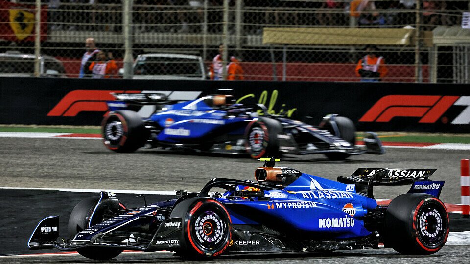 Carlos Sainz Jr. im Williams vor Teamkollege Alexander Albon