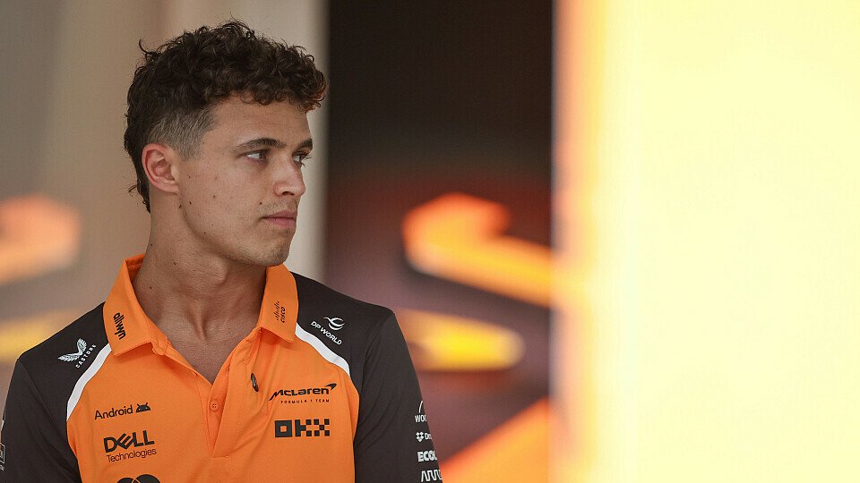 McLaren-Fahrer Lando Norris in der Box