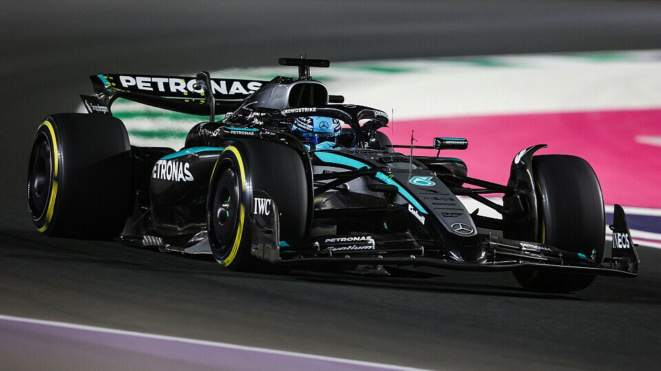 George Russell im Mercedes