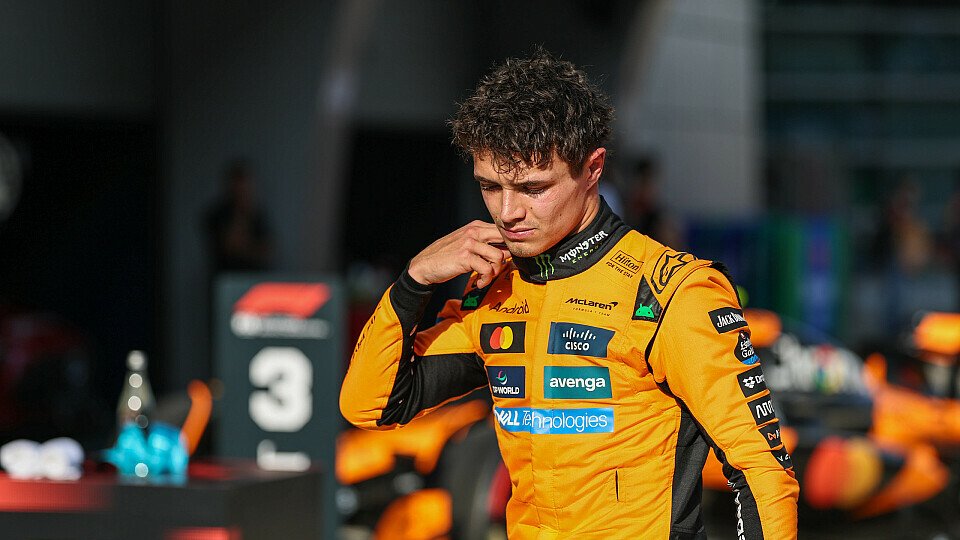 Lando Norris nach dem China-Sprint auf dem Weg ins Parc Ferme