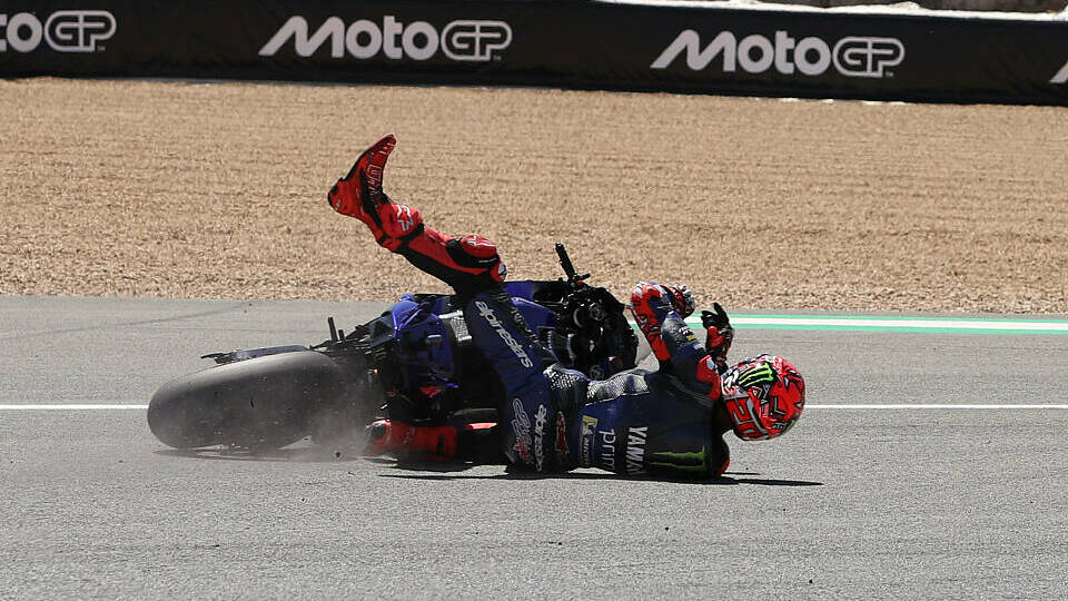 Fabio Quartararo stürzte im MotoGP-Sprint auf P2, aber das störte ihn nicht, Foto: IMAGO / Graham Holt FocusXS