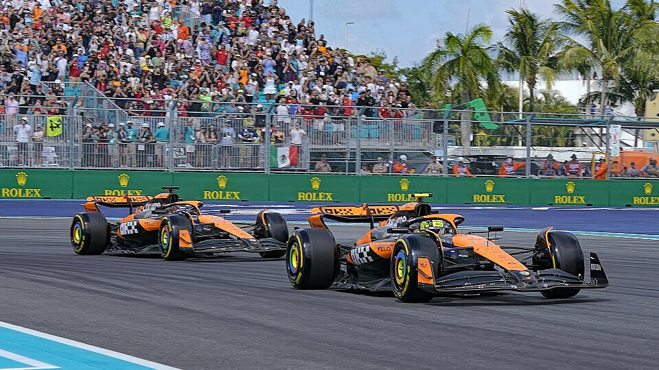 Lando Norris vor Oscar Piastri in Miami