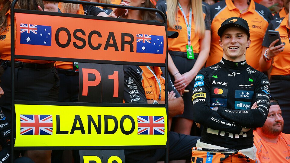 McLaren-Teamfeier mit Sieger Oscar Piastri McLaren-Teamfeier mit Sieger Oscar Piastri