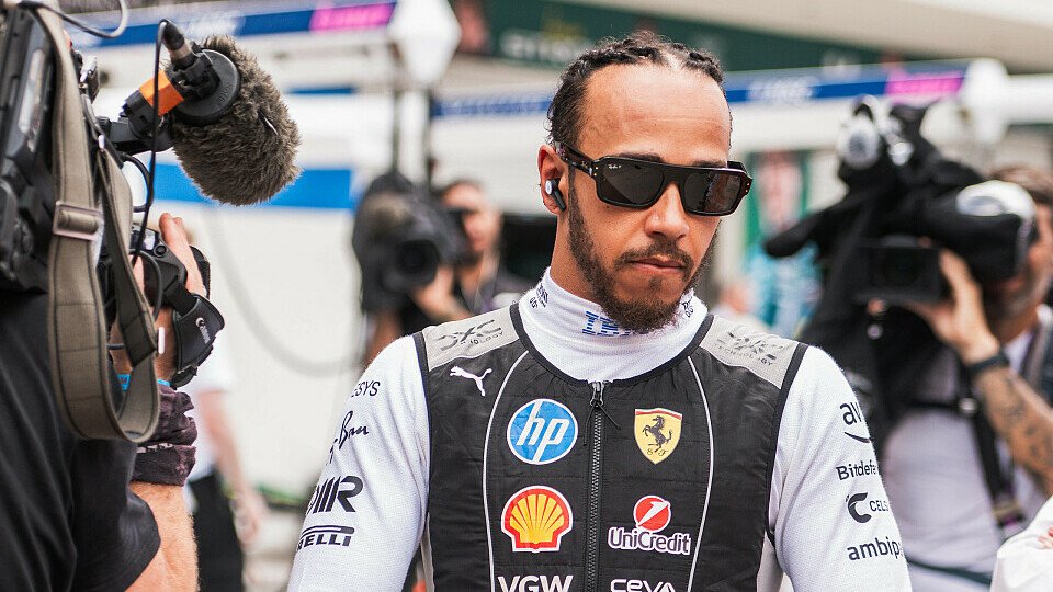 Lewis Hamilton mit mürrischem Blick in Miami Lewis Hamilton mit mürrischem Blick in Miami