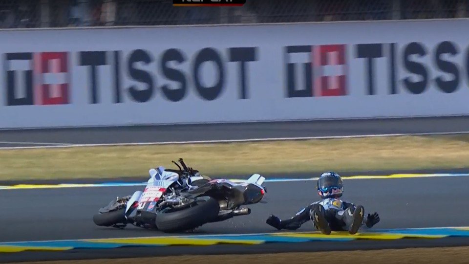 Alex Marquez ging in Kurve drei zu Boden, Foto: Screenshot/MotoGP.com