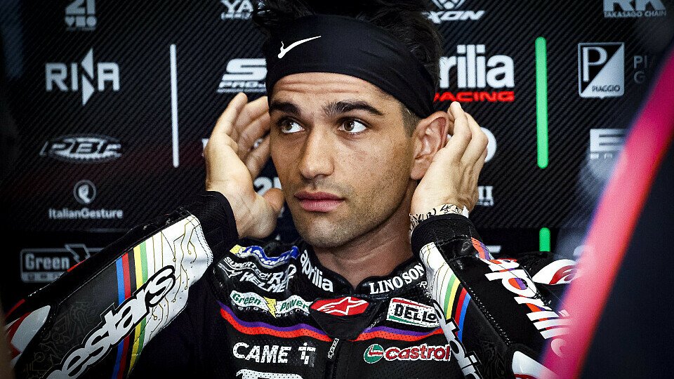 Jorge Martin in der Aprilia-Box