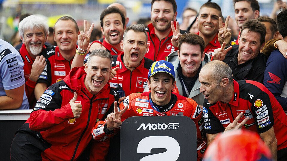 Marc Marquez und das Ducati-Team bejubeln Platz Zwei in Le Mans