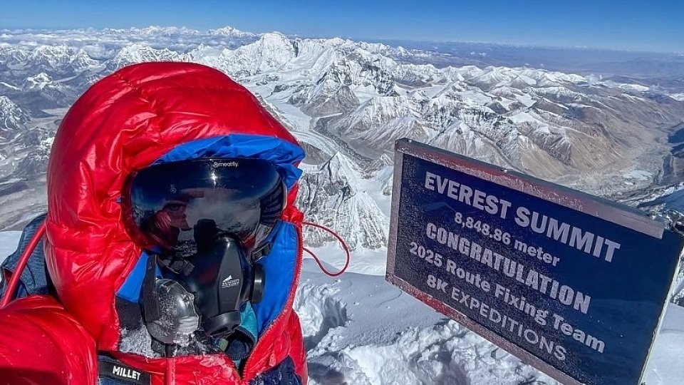 Karel Abraham auf dem Mount Everest