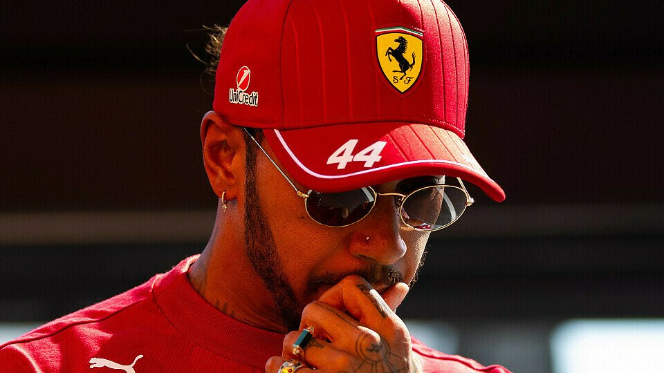Ferrari-Fahrer Lewis Hamilton im Paddock Ferrari-Fahrer Lewis Hamilton im Paddock