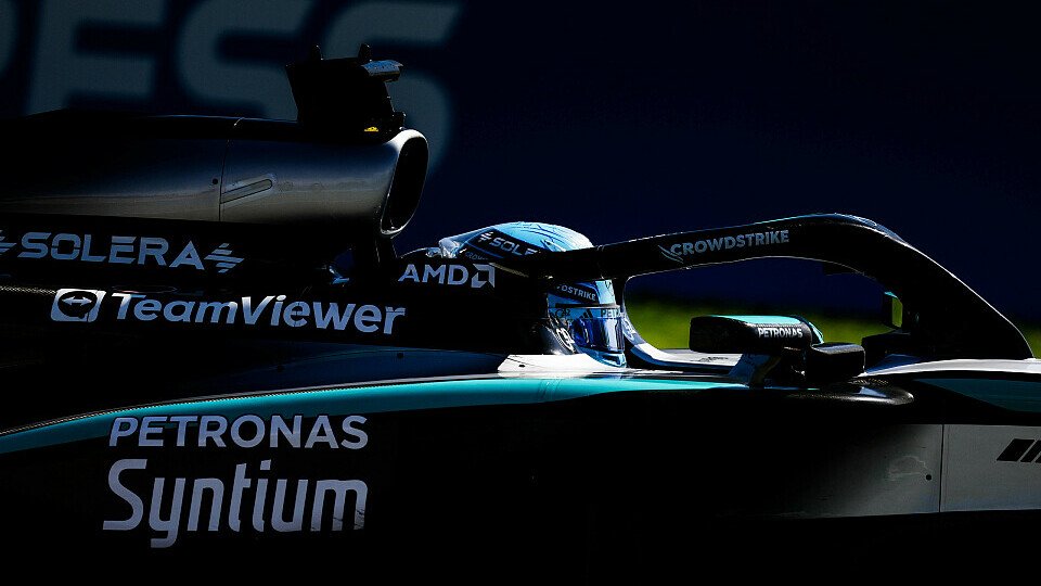 George Russell im Mercedes beim Emilia-Romagna Grand Prix.