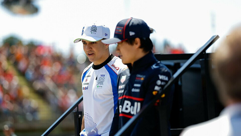 Yuki Tsunoda im Gespräch mit Isack Hadjar