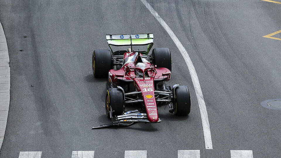 Crash mit Charles Leclerc im Ferrari und Lance Stroll im Aston Martin
