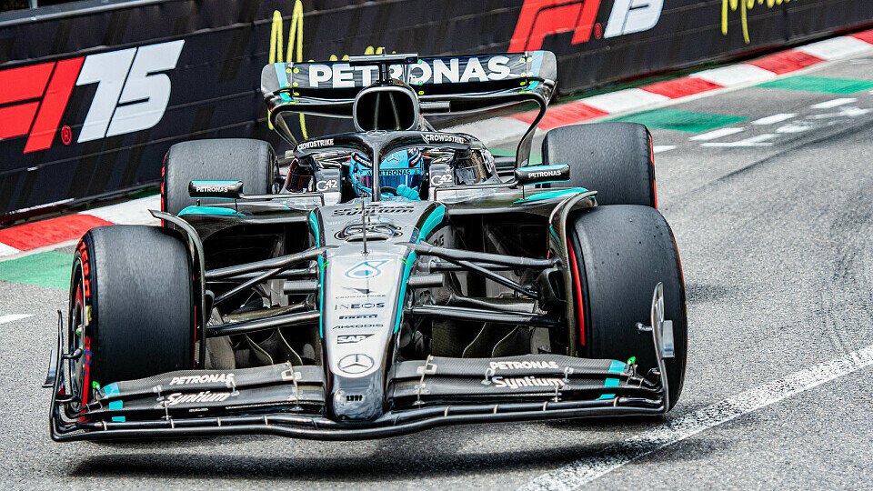 George Russell im Mercedes