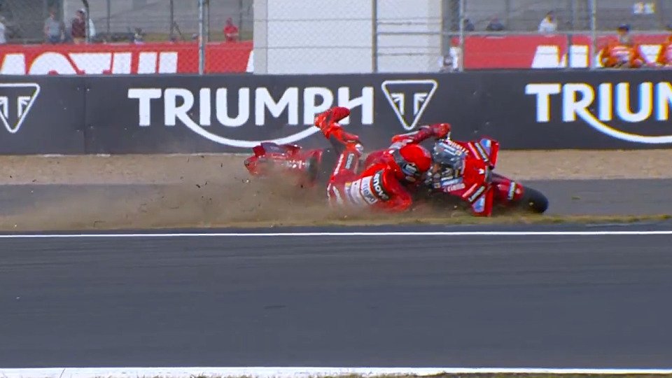 Marc Marquez ging im MotoGP-Training zu Boden, Foto: Screenshot/MotoGP.com