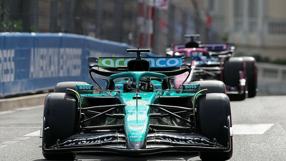 Lance Stroll vor Pierre Gasly auf dem Circuit de Monaco.