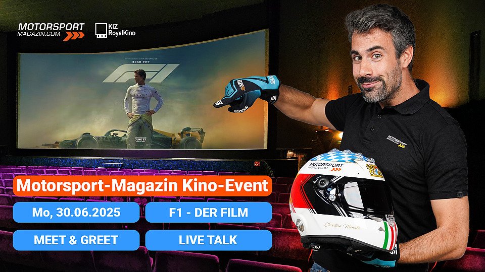 Christian Menath wirbt für das Kino-Event von Motorsport-Magazin.com zum F1 Film