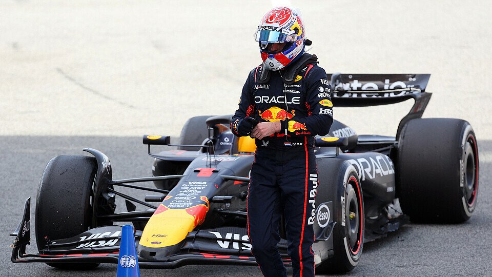 Red Bull-Fahrer Max Verstappen nach dem Rennen im Parc Ferme Red Bull-Fahrer Max Verstappen nach dem Rennen im Parc Ferme