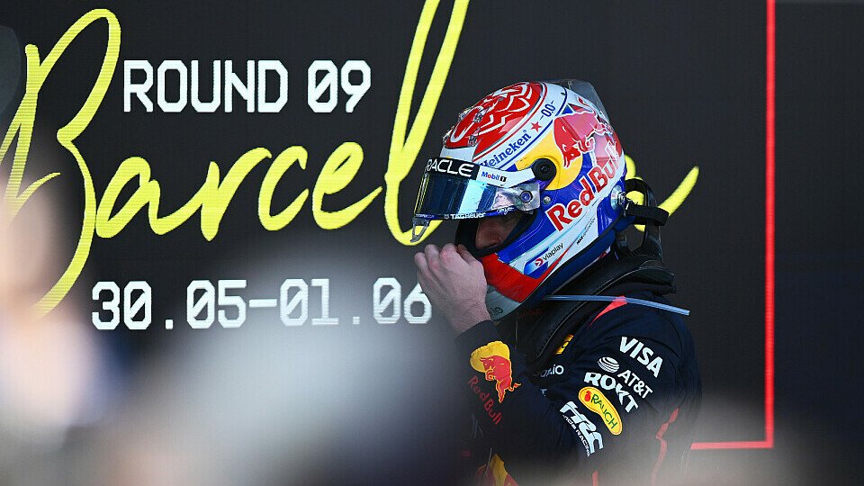 Red Bull-Fahrer Max Verstappen nach dem Rennen im Parc Ferme