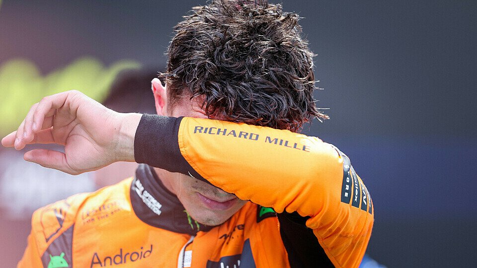 McLaren-Fahrer Lando Norris im Parc Ferme