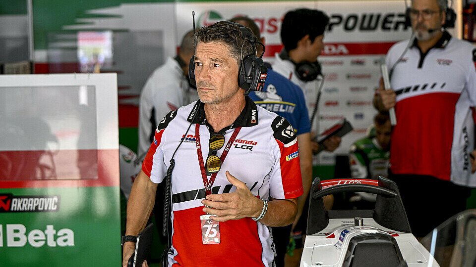 Lucio Cecchinello in der LCR-Box Lucio Cecchinello in der LCR-Box