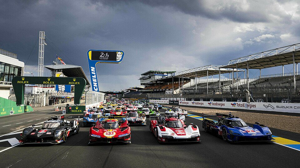 Gruppenfoto bei den 24 Stunden von Le Mans 2024