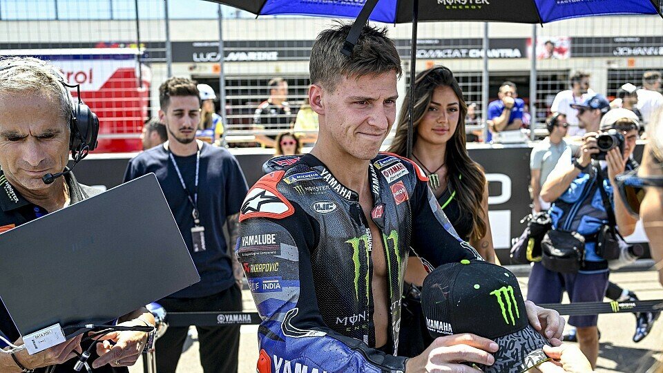 Fabio Quartararo vor dem Start in Aragon