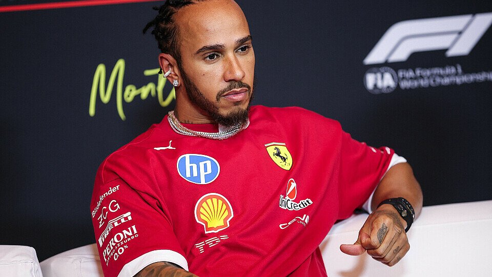 Lewis Hamilton in der Fahrer-Pressekonferen Lewis Hamilton in der Fahrer-Pressekonferen