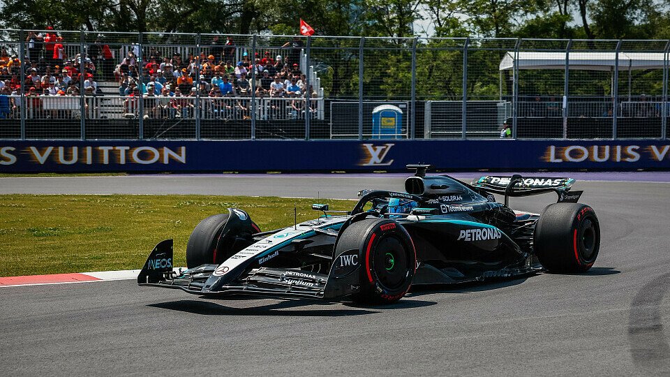 George Russell im Mercedes